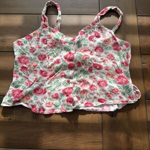 Rare Vtg 80s Victoria's Secret Gold Crown Tag Cotton Tank Size M